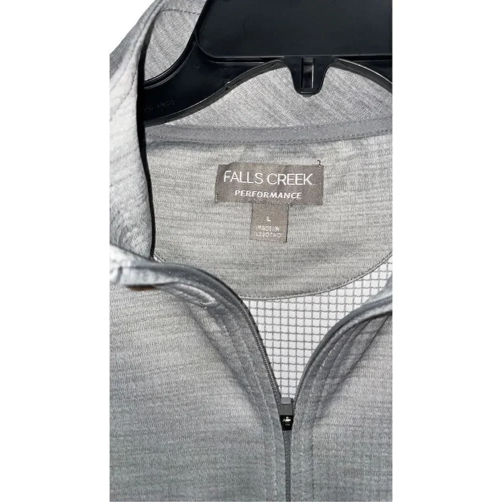 Falls Creek Performance Men’s Quarter Zip Gray NWT SIZE Large
